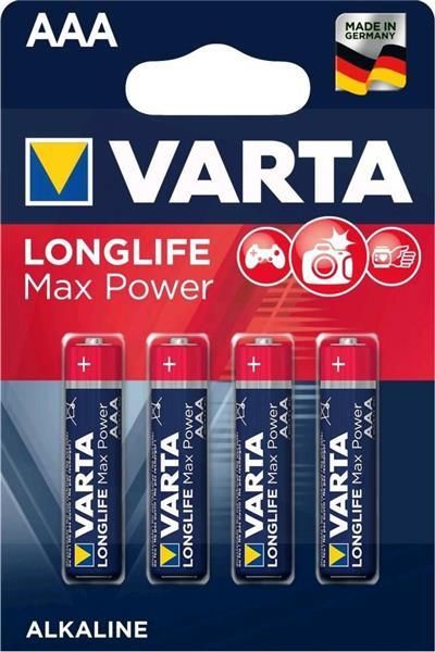 VARTA MaxTech/Longlife Max Power AAA mikró LR03 alkáli elem BL4 4703